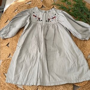 Mae Li Rose Mini Embroidered Girls 6 Dress.